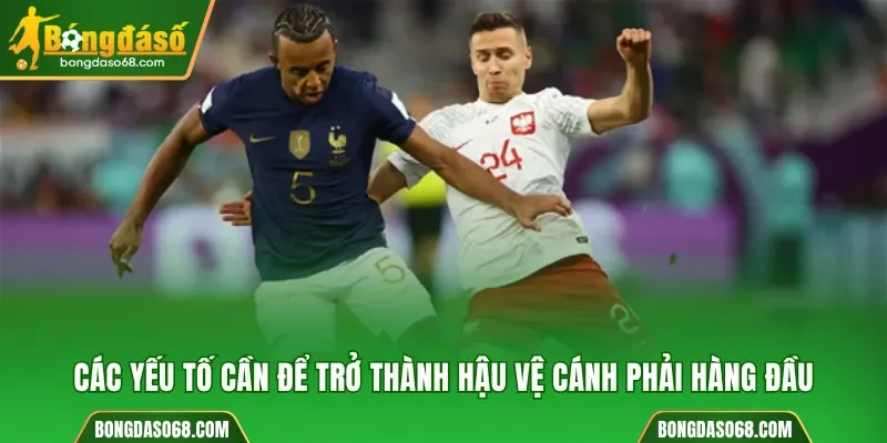 Các yếu tố cần để trở thành hậu vệ cánh phải hàng đầu