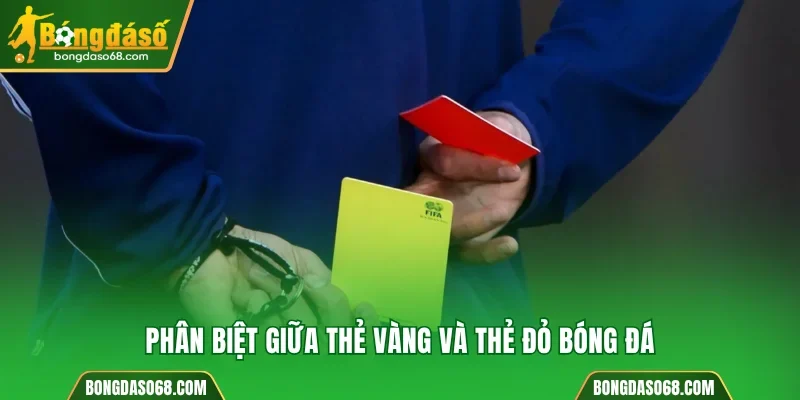 Phân biệt giữa thẻ vàng và thẻ đỏ bóng đá