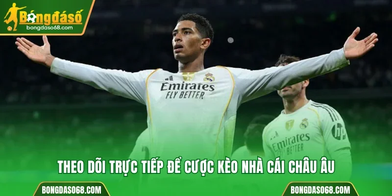 Theo dõi trực tiếp để cược kèo nhà cái châu Âu